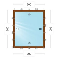 Мягкое окно 200x240 см, для веранды, беседки